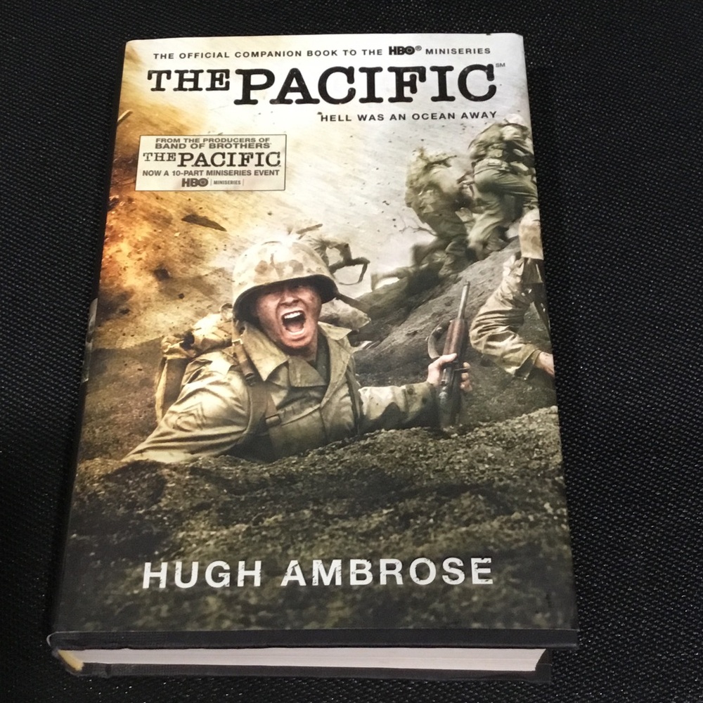 The Pacific by Hugh Ambrose - Military History Book, Olive & Tan